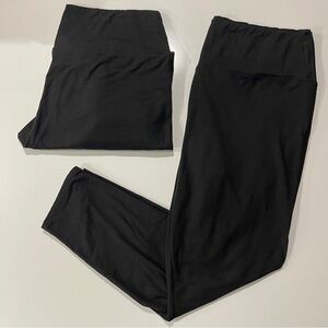2 pairs of Thick lined Black Leggings